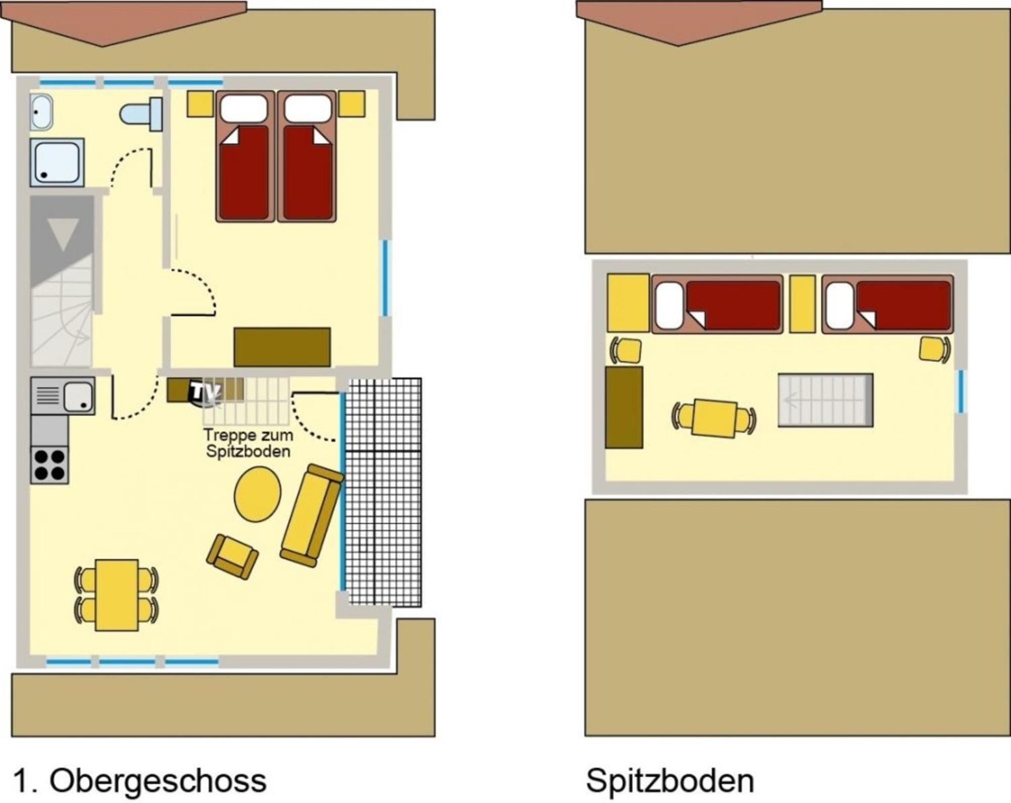 Ferienwohnung Nr 02 Og Spitzboden Born Ngoại thất bức ảnh